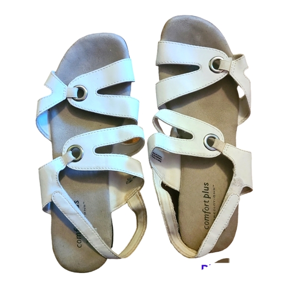 comfort plus by Predictions Shoes Comfort Plus Peggy Off White Strappy Sandals 2w Poshmark